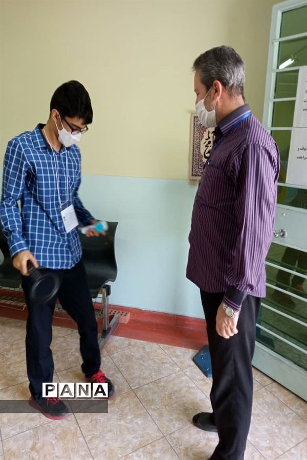 برگزاری امتحانات نهایی حضوری پایه نهم دبیرستان شهید دکتر چمران