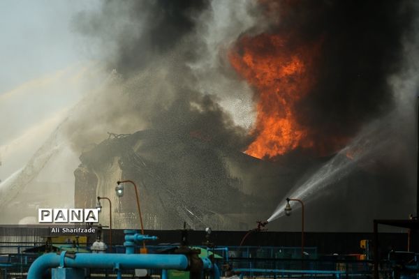 آتش‌سوزی در پالایشگاه نفت تهران