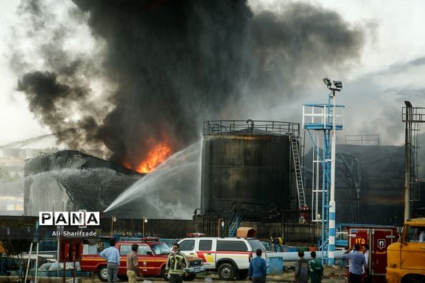 آتش‌سوزی در پالایشگاه نفت تهران