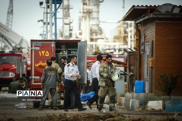 آتش‌سوزی در پالایشگاه نفت تهران