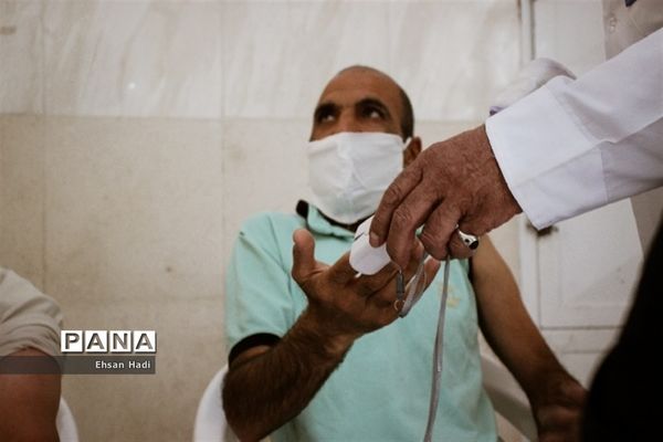 واکسیناسیون کرونا در آسایشگاه شهید بهشتی مشهد