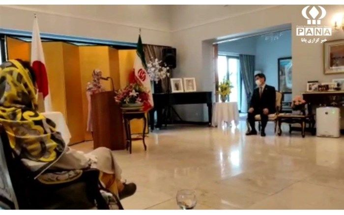 سخنرانی دانش‌آموز گلوگاهی در حضور سفیر ژاپن/ فیلم