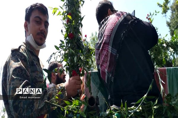 مراسم تشییع و تدفین پیکر ۲ شهید گمنام در منطقه ۷ تهران