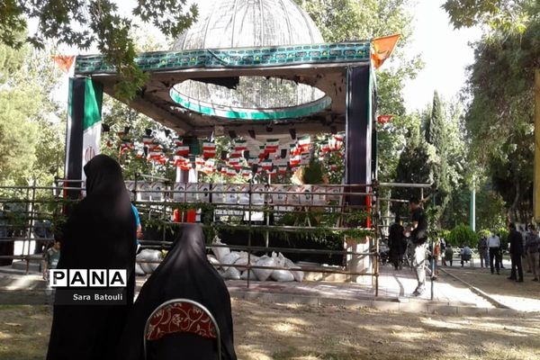 مراسم تشییع پیکر دو شهید گمنام