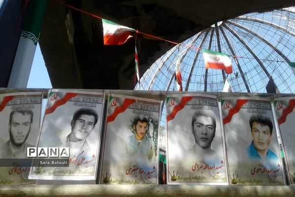 مراسم تشییع پیکر دو شهید گمنام