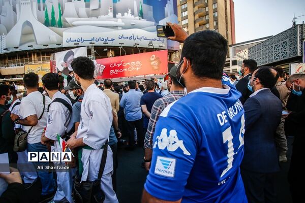 گردهمایی حامیان سیدابراهیم رییسی در میدان ولیعصر