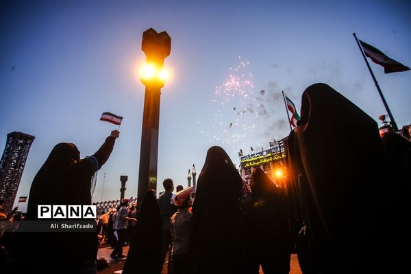جشن پیروزی ابراهیم رئیسی در انتخابات ریاست جمهوری