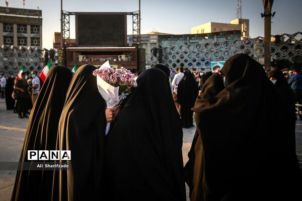 جشن پیروزی ابراهیم رئیسی در انتخابات ریاست جمهوری