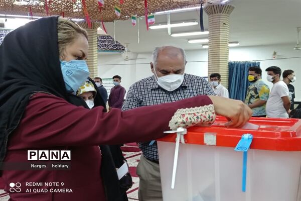 حضور و مشارکت مردم شهرستان امیدیه در انتخابات ۱۴۰۰-۱