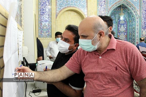 مشارکت و حضور مردم اهواز در انتخابات 1400-2