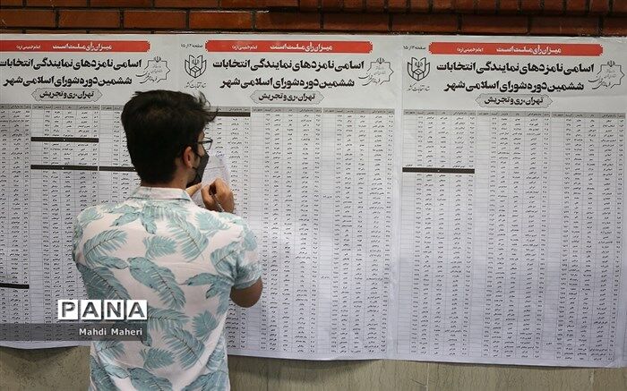 نتایج نهایی انتخابات شورای شهر 24 مرکز استان