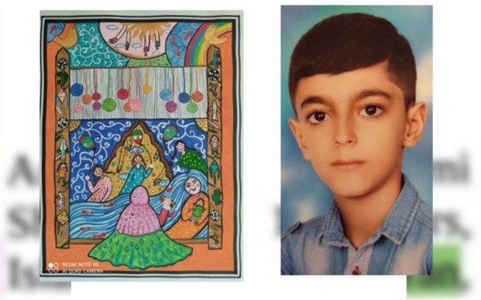 امیرحسین حکمی، دانش آموز برگزیده مسابقات جهانی نقاشی شد