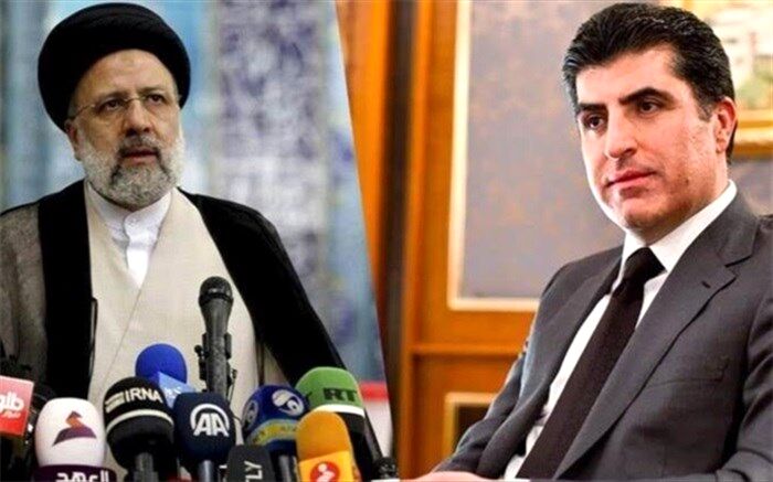 بارزانی و رئیسی تلفنی گفت‌وگو کردند