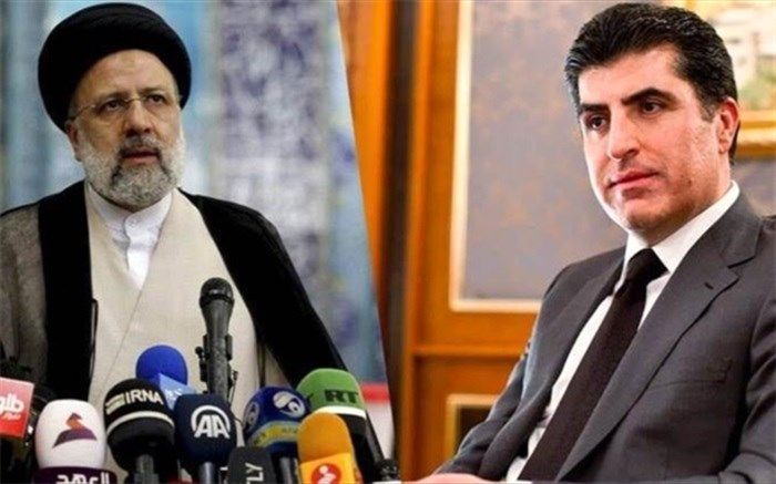 بارزانی و رئیسی تلفنی گفت‌وگو کردند