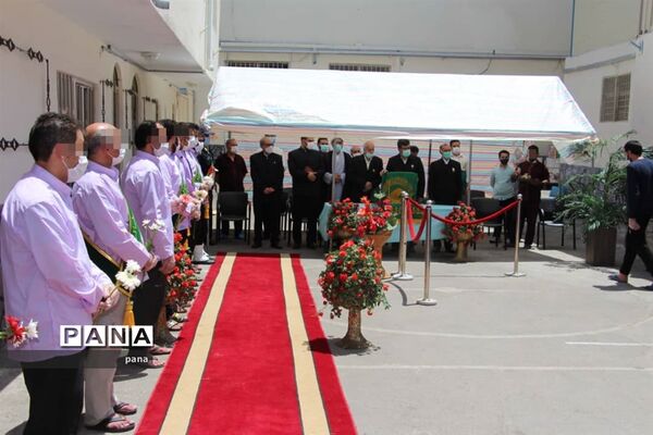 حضور خادمان و حاملان پرچم متبرک امام رضا(ع) در شهرستان میانه