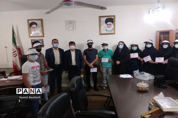 اعطای گواهی خبرنگاری خبرنگاران پانا شهرستان حمیدیه