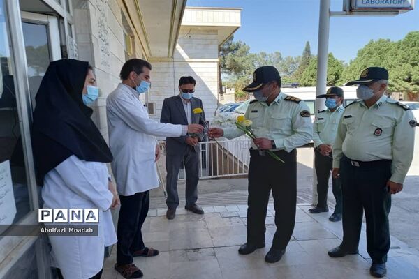 تقدیر مدافعان امنیت کاشمر از مدافعان سلامت