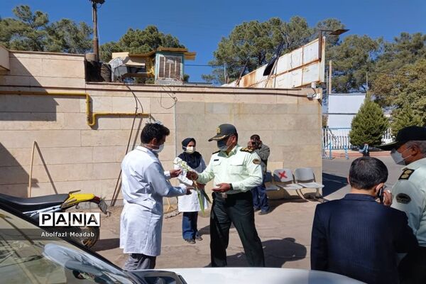 تقدیر مدافعان امنیت کاشمر از مدافعان سلامت
