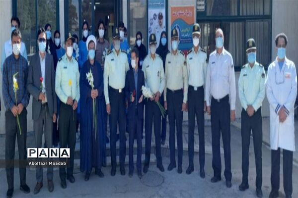 تقدیر مدافعان امنیت کاشمر از مدافعان سلامت