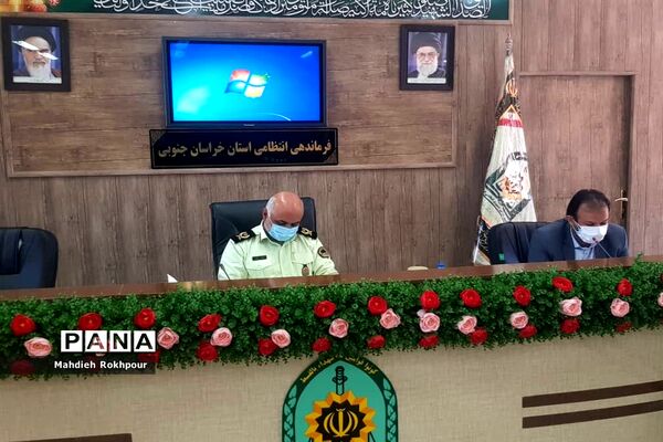 دیدار رئیس و اعضای شورای هماهنگی راه و شهرسازی خراسان جنوبی با فرماندهی  انتظامی استان