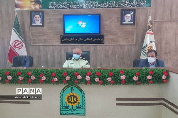 دیدار رئیس و اعضای شورای هماهنگی راه و شهرسازی خراسان جنوبی با فرماندهی  انتظامی استان