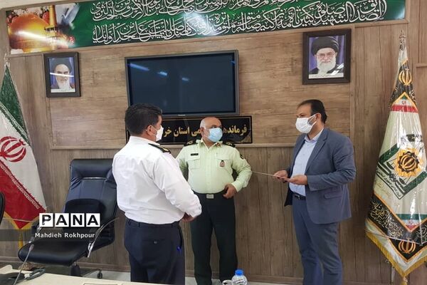 دیدار رئیس و اعضای شورای هماهنگی راه و شهرسازی خراسان جنوبی با فرماندهی  انتظامی استان