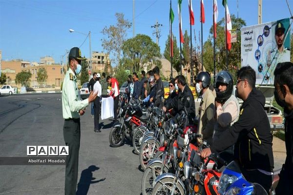 برگزاری رزمایش شهری موتورسواران قانونمند در هفته نیروی انتظامی