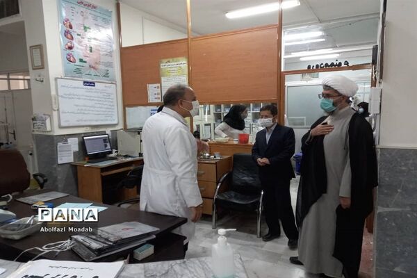 بازدید وتقدیر امام جمعه کاشمر از زحمات کادر درمان