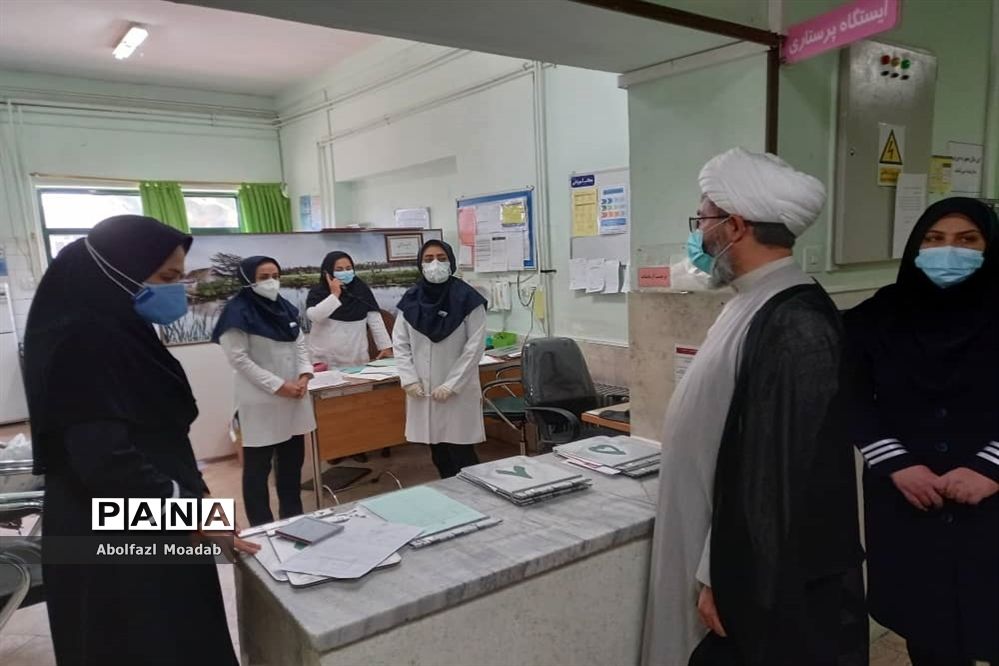 بازدید وتقدیر امام جمعه کاشمر از زحمات کادر درمان