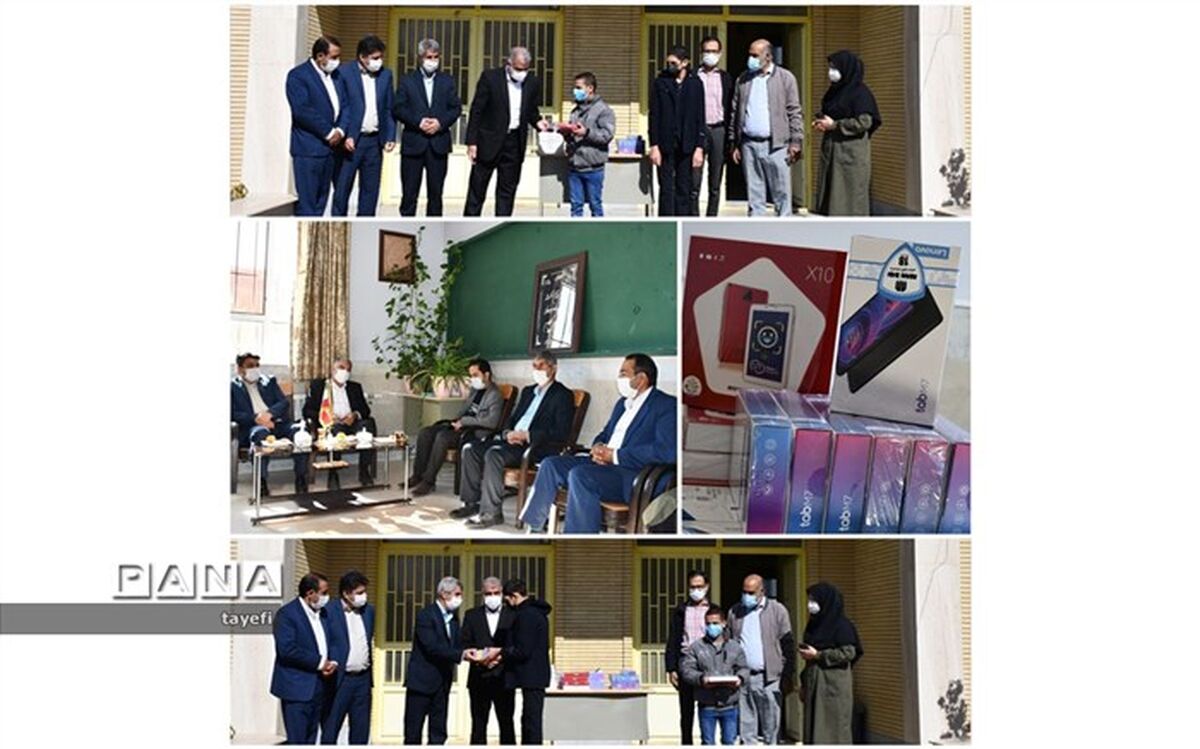 به تمامی دانش‌آموزان مدارس استثنائی شهر گلبهار تبلت اهدا شد