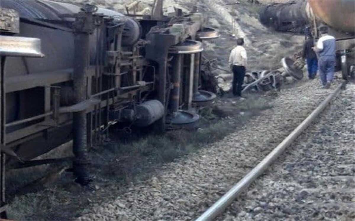 خروج قطار از ریل در سوادکوه