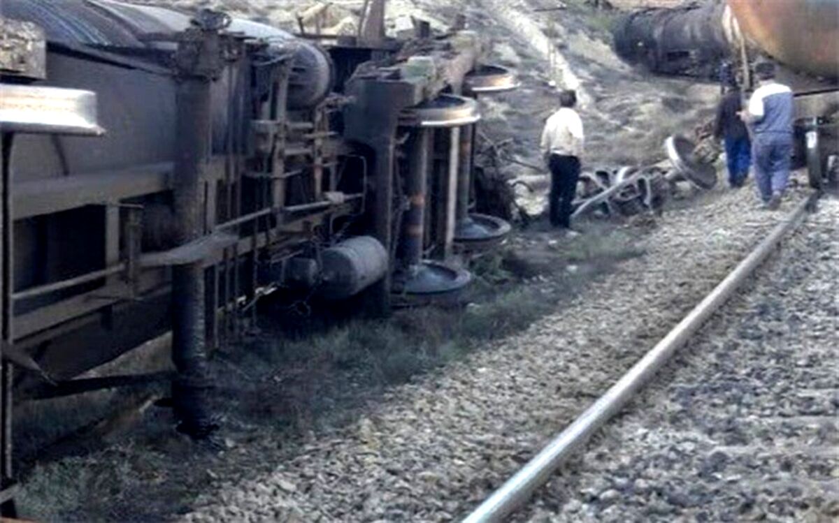 خروج قطار از ریل در سوادکوه