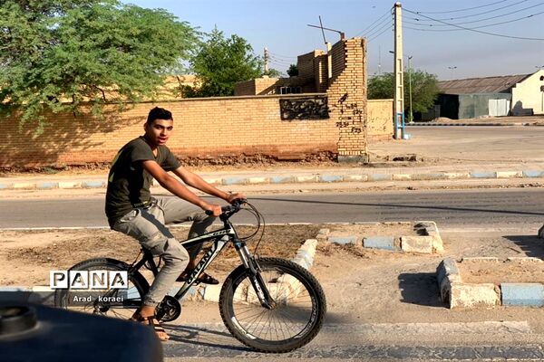 مسابقه دوچرخه‌سواری در شهرستان امیدیه