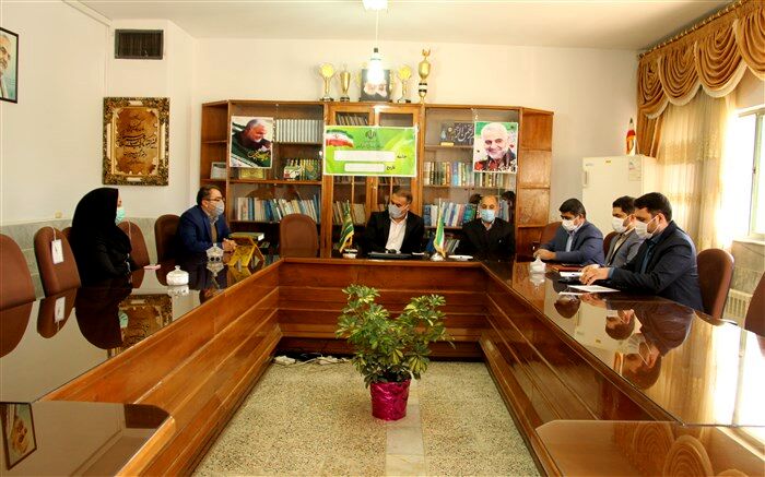 بازدید مسئول سازمان دانش‌آموزی خراسان‌شمالی و هیات همراه از سازمان دانش‌آموزی شیروان