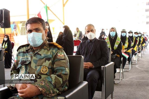 آیین نمادین زنگ استانی پدافند غیرعامل در اهواز