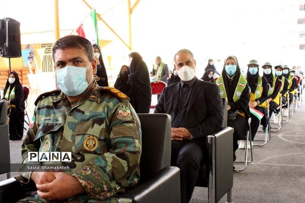 آیین نمادین زنگ استانی پدافند غیرعامل در اهواز
