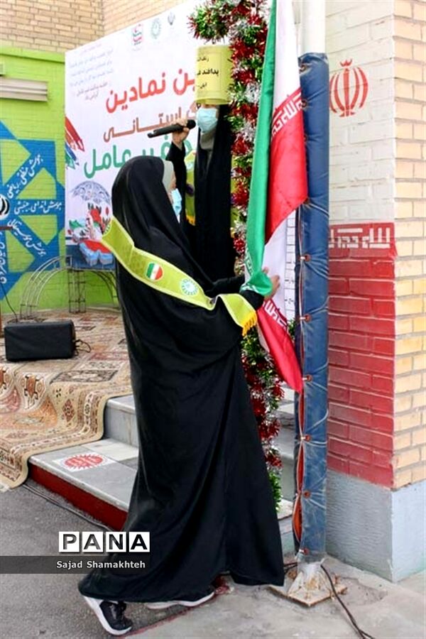 آیین نمادین زنگ استانی پدافند غیرعامل در اهواز