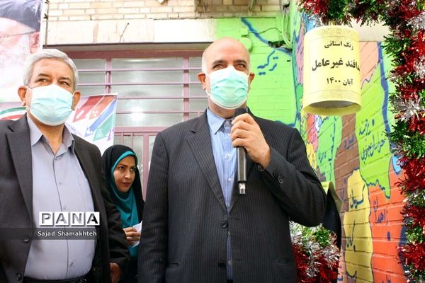 آیین نمادین زنگ استانی پدافند غیرعامل در اهواز