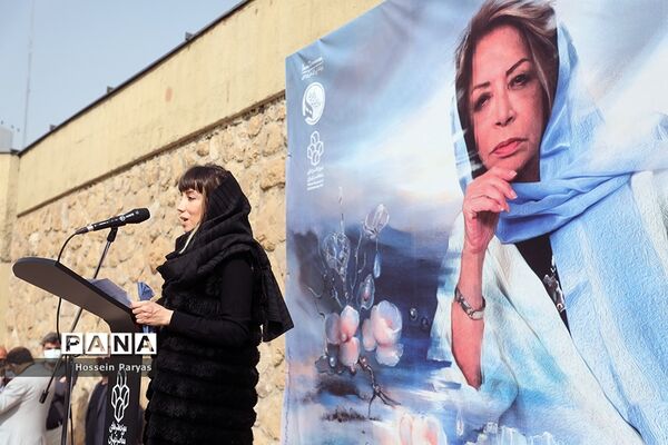 مراسم تشییع پیکر مرحومه ایران درودی هنرمند نقاش