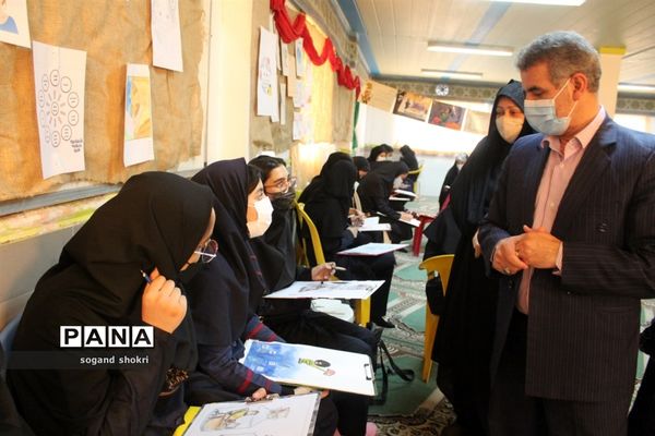 مسابقه نقاشی زنده به مناسبت هفته پدافند غیرعامل در محمودآباد