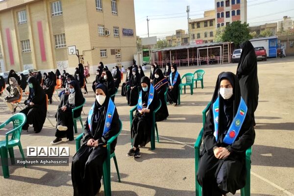 برگزاری آیین نواختن زنگ استکبارستیزی و مانور بزرگ فرزندان روح الله در ناحیه 4 شیراز