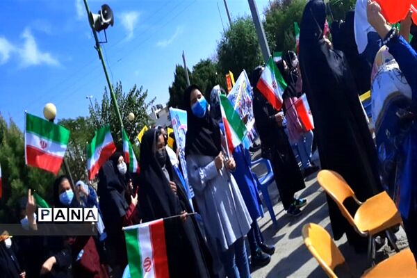فریاد استکبار ستیزی در گلزار شهدا جوادآباد