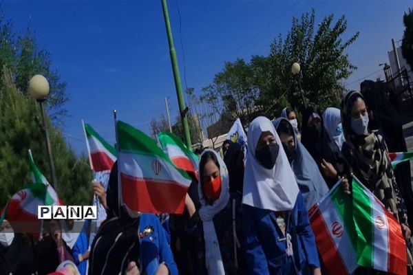 فریاد استکبار ستیزی در گلزار شهدا جوادآباد