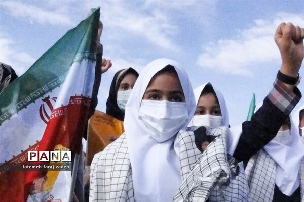 تجمع دانش‌آموزان حسن آباد فشافویه در یوم‌الله سیزدهم آبان