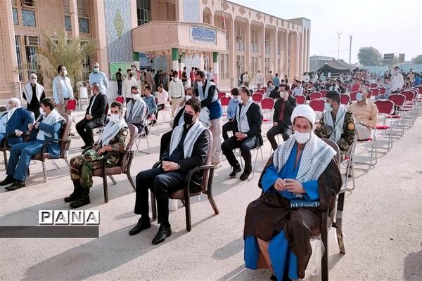 مراسم 13 آبان در دبیرستان قدس  شهرستان حمیدیه