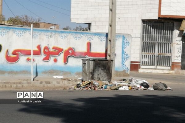 اوضاع صندوق های زباله شهر کاشمر