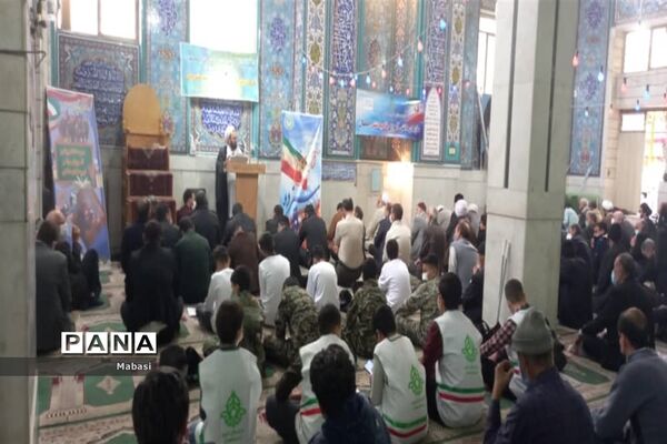 حضور دانش‌آموزان اداره آموزش و پرورش  ناحیه۶ در نمازجمعه خوراسگان