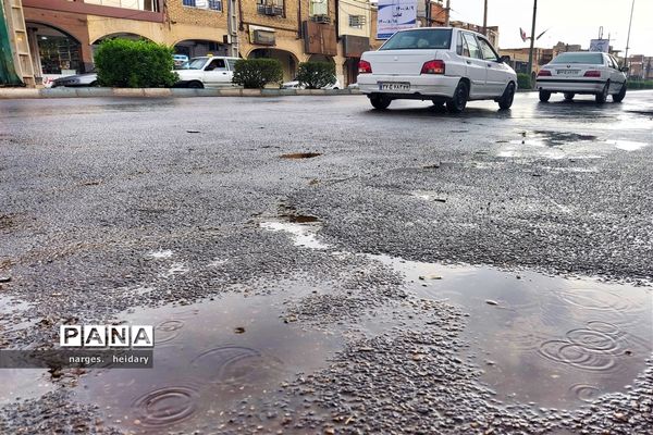 نخستین بارش پاییزی در امیدیه