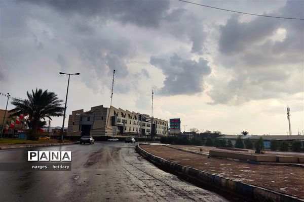 نخستین بارش پاییزی در امیدیه