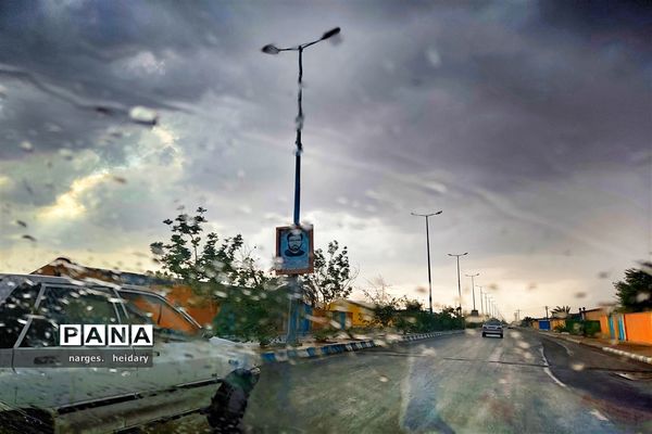 نخستین بارش پاییزی در امیدیه